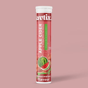 Avtix Apple Cider Vineger (ACV) Watermelon Flavour Effervescent Tablets Avtix Apple Cider Vineger (ACV) Watermelon Flavour Effervescent Tablets