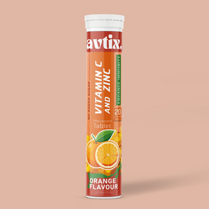 Avtix Vitamin C and Zinc Orange Flavour Effervescent Tablet Avtix Vitamin C and Zinc Orange Flavour Effervescent Tablet