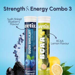 Avtix Shilajit Blueberyy and BCAA Combo Avtix Shilajit Blueberyy and BCAA Combo