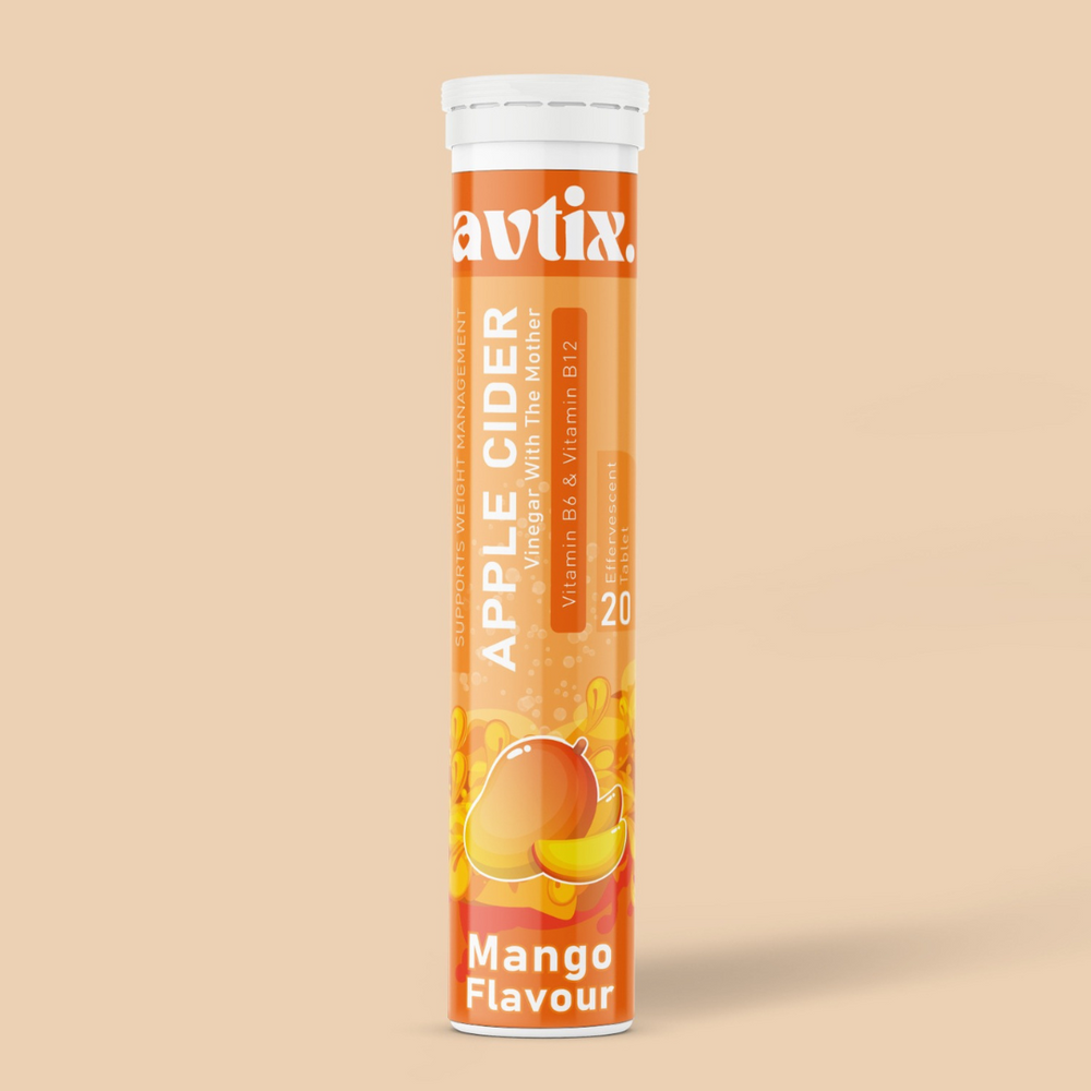 Avtix Apple Cider Vinegar (ACV) Mango Flavour Effervescent Tablet